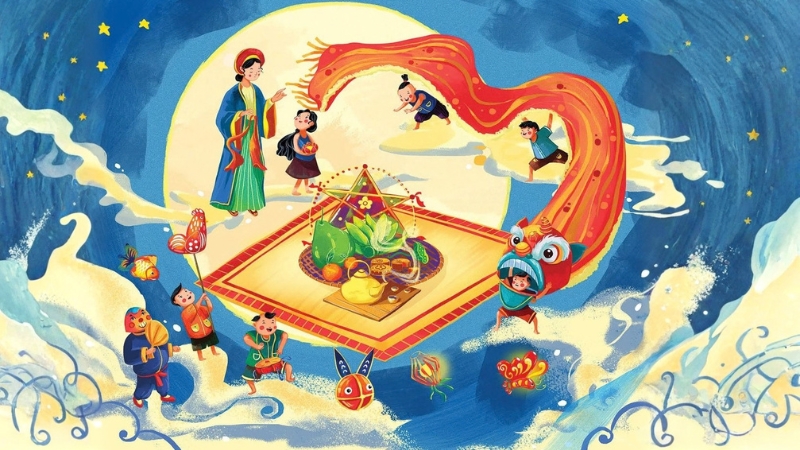 Không khí đoàn viên ấm áp trong đêm Trung thu