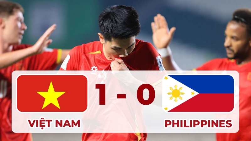Kết quả Việt Nam 1-0 PHILIPPINES (FIFA ASEAN Cup 2026): Đ&igrave;nh Bắc ghi b&agrave;n
