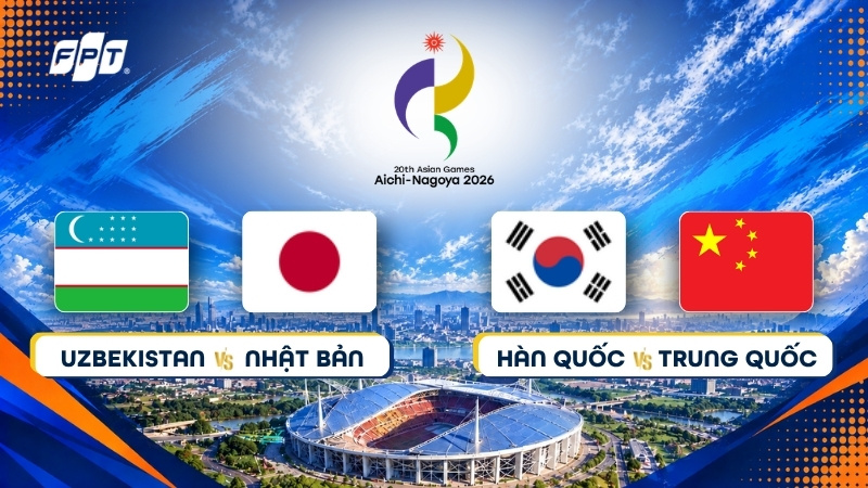 Lịch thi đấu b&aacute;n kết b&oacute;ng đ&aacute; nam ASIAD 2026 mới nhất h&ocirc;m nay