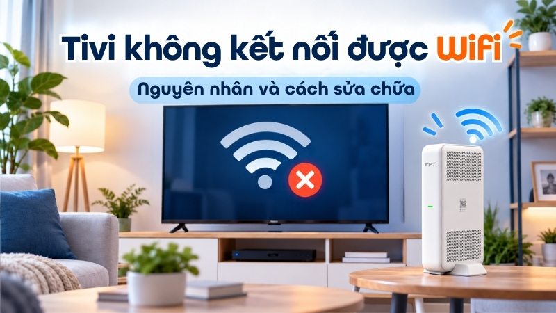 Tivi kh&ocirc;ng kết nối được Wifi - Nguy&ecirc;n nh&acirc;n v&agrave; c&aacute;ch sửa chữa