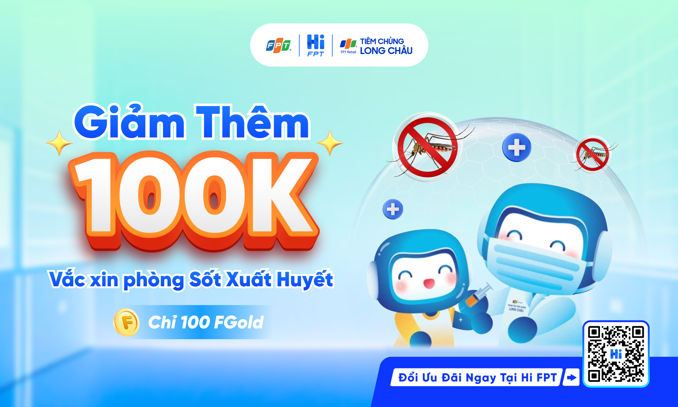 Giảm 100.000đ ti&ecirc;m vắc xin ph&ograve;ng Sốt xuất huyết tại Long Ch&acirc;u