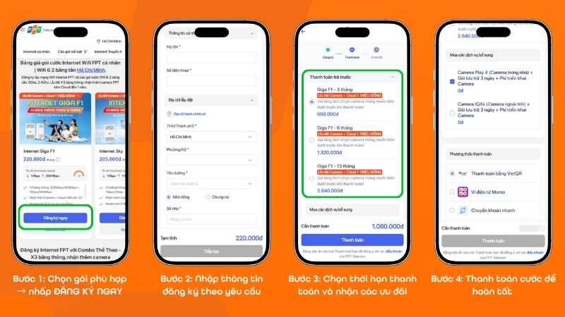 Đăng ký lắp Wifi FPT khu Đại học Công Nghiệp TP.HCM nhanh chóng trên website