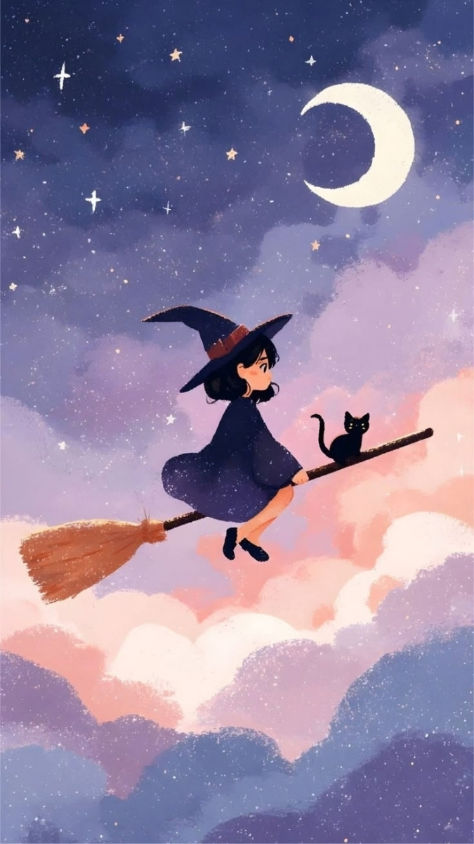 hinh-nen-halloween-phu-thuy-cuoi-choi-tren-troi