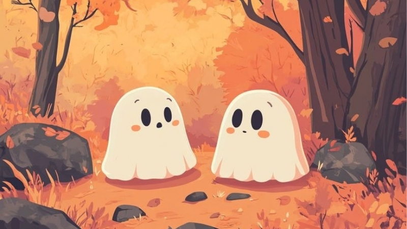 hinh-nen-khu-rung-mau-cam-co-ma-halloween