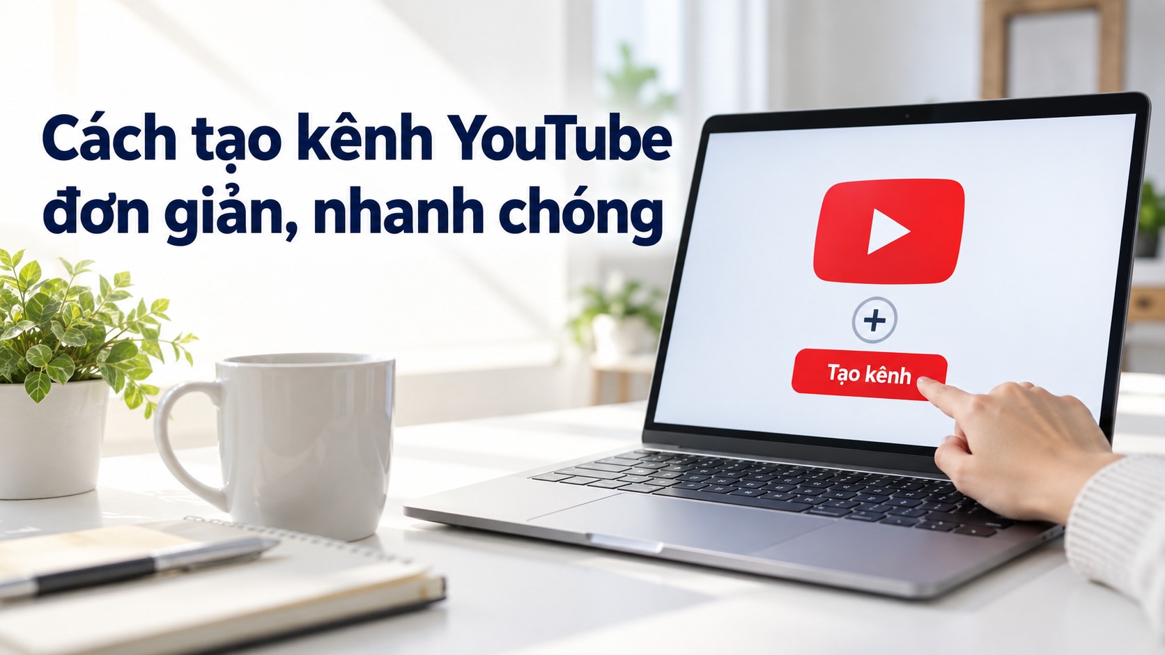 M&aacute;ch bạn c&aacute;ch tạo k&ecirc;nh YouTube đơn giản, nhanh ch&oacute;ng