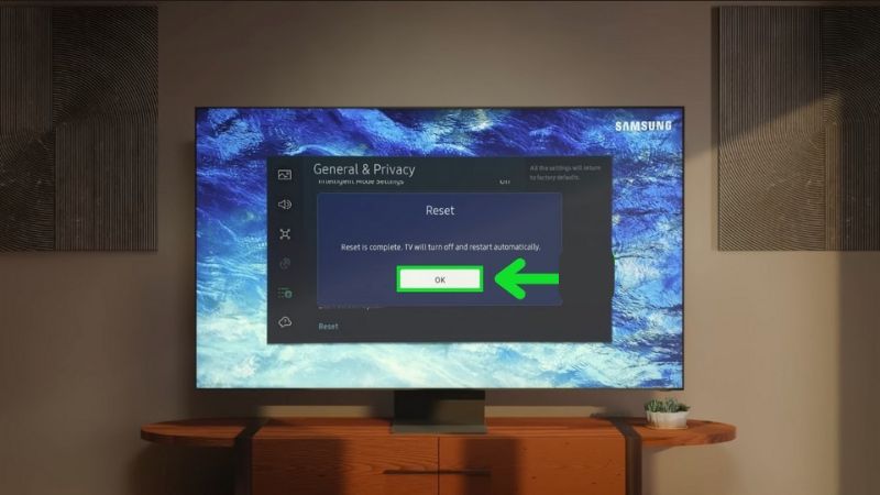 Cách reset trên tivi Samsung