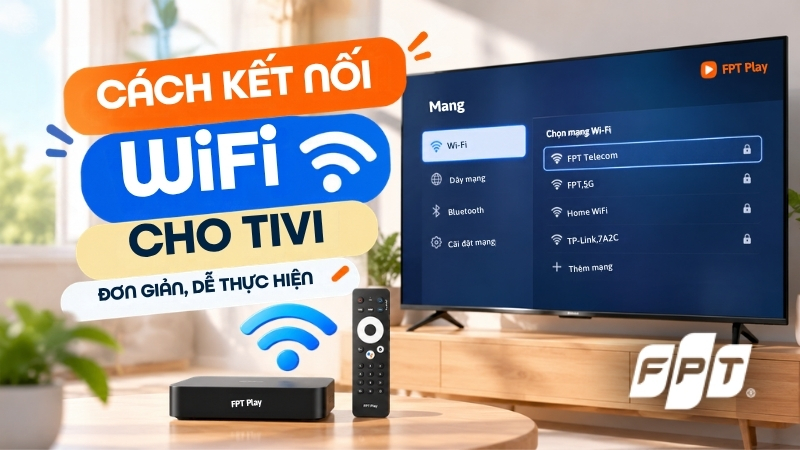 Tổng hợp c&aacute;ch kết nối WiFi cho tivi đơn giản, dễ thực hiện