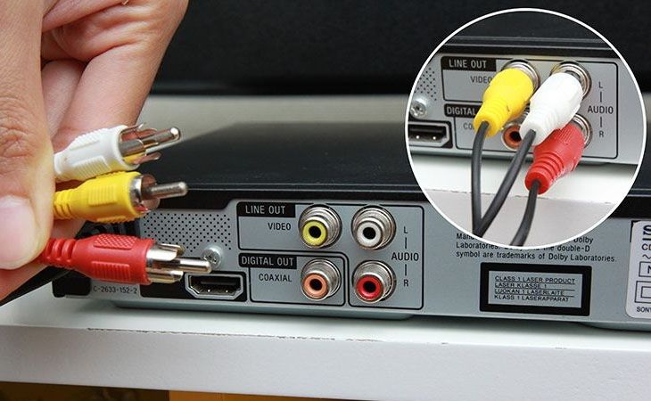 Bạn có thể sử dụng dây AV để kết nối với Smart TV Box