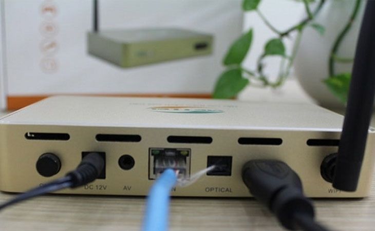 Kết nối Smart TV Box với Internet bằng dây LAN