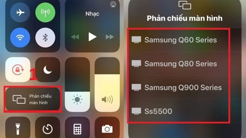 Kết nối iPhone với Smart TV Samsung bằng AirPlay