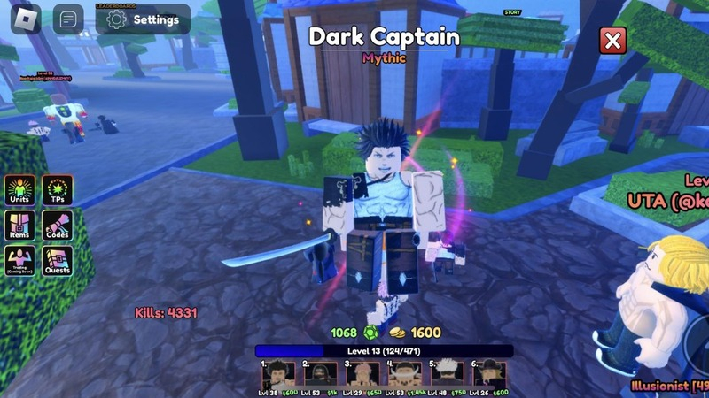 Game Anime Last Stand trên Roblox