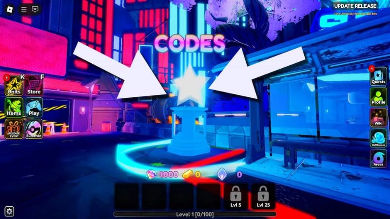 Hướng dẫn nhập code Anime Crusaders