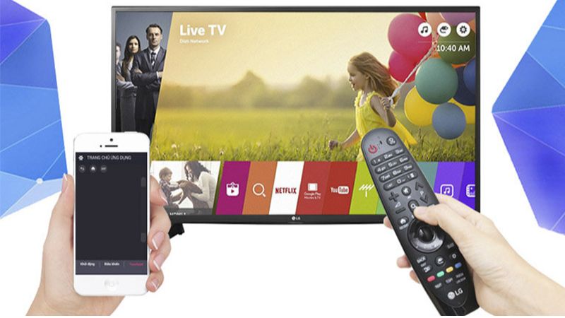 Người dùng có thể dùng ứng dụng LG ThinQ để kết nối điện thoại với Tivi LG