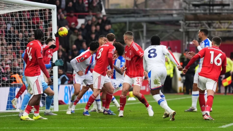 Crystal Palace và Nottingham Forest bất phân thắng bại trong lần gặp gần nhất tại Premier League