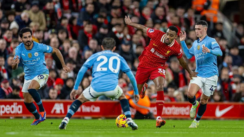 Liverpool từng thắng 2-0 Man City trên sân nhà ở Ngoại hạng Anh 2024/25