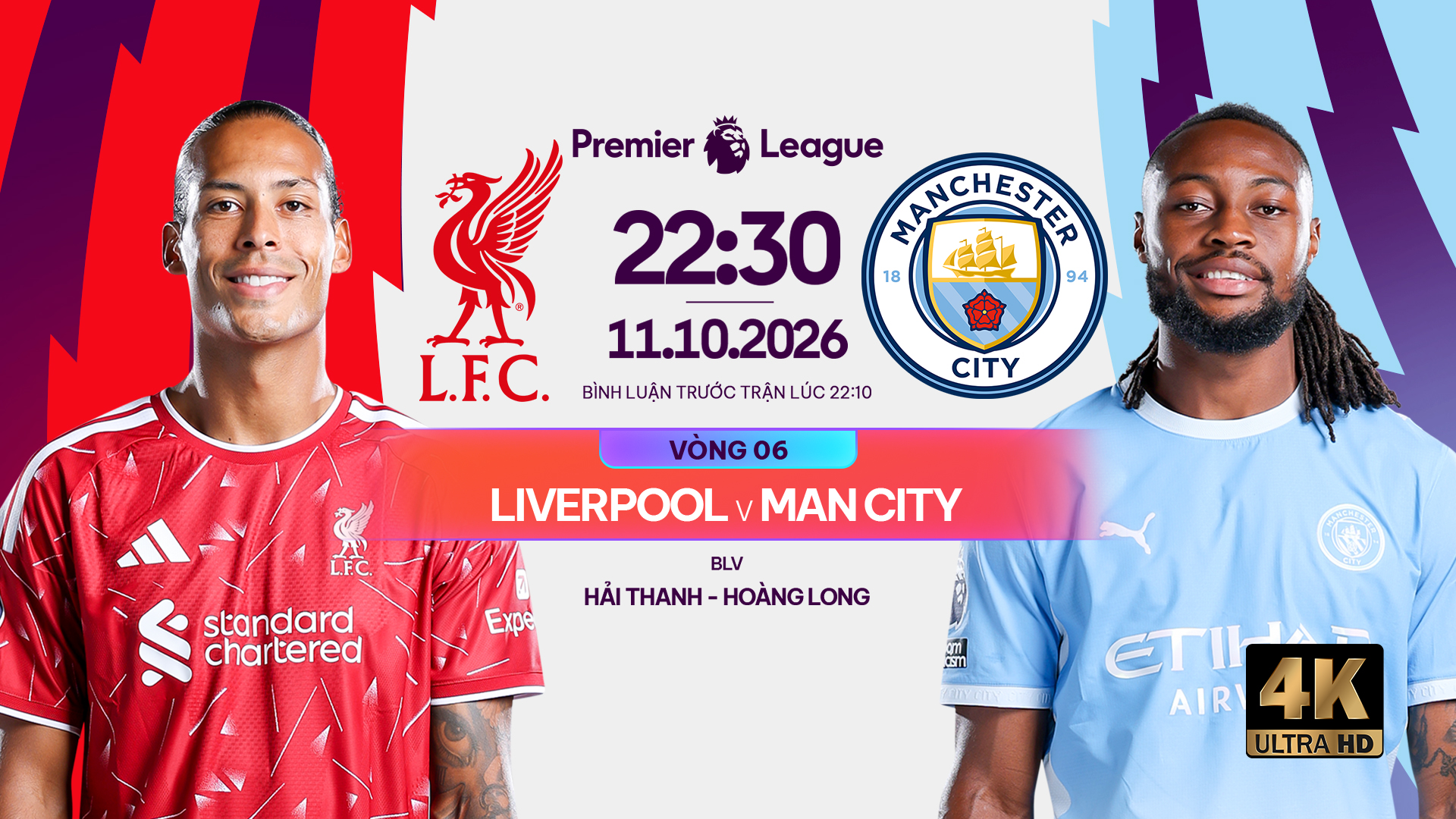 Link xem trực tiếp Liverpool vs Man City l&uacute;c 22h30 ng&agrave;y 11/10