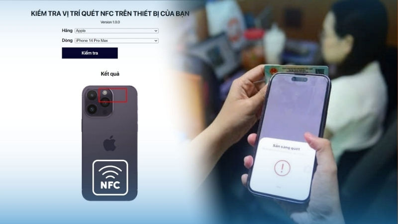 NFC nằm ở phần phía trên iPhone