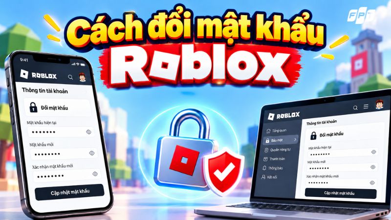 C&aacute;ch đổi mật khẩu Roblox tr&ecirc;n điện thoại, m&aacute;y t&iacute;nh cực dễ
