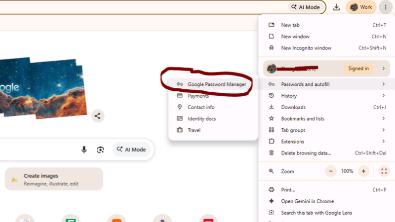 Cách xem lại mật khẩu trên chrome