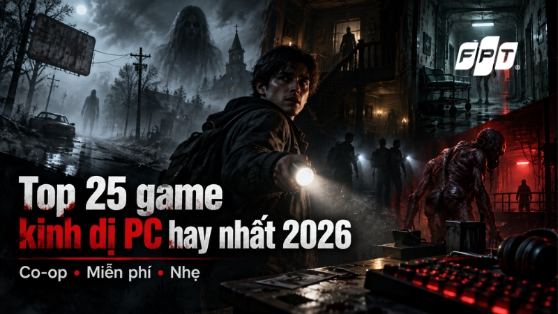 Top 25 game kinh dị PC hay nhất 2026 chơi c&ugrave;ng bạn b&egrave;