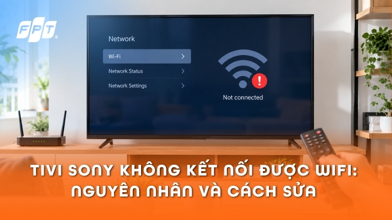 Tivi Sony kh&ocirc;ng kết nối được WiFi: Nguy&ecirc;n nh&acirc;n v&agrave; c&aacute;ch sửa