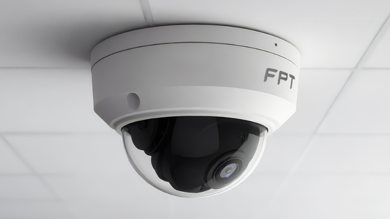 Camera IP Dome thường được lắp trên trần nhà
