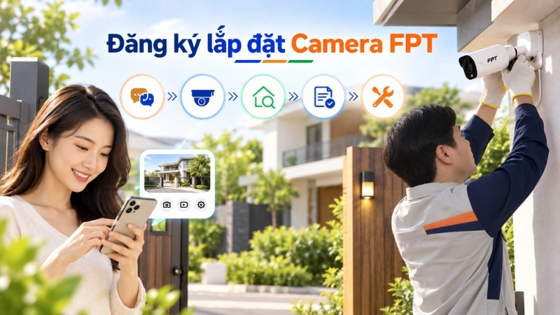 Các bước đăng ký lắp đặt Camera FPT nhanh chóng