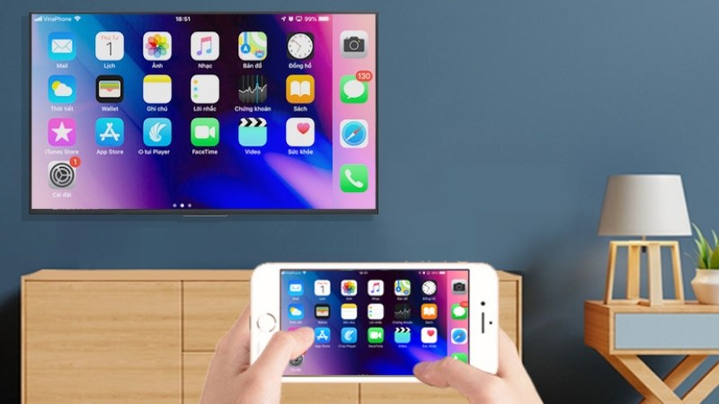 Kết nối điện thoại với tivi Samsung giúp chia sẻ nội dung trên màn hình lớn thuận tiện hơn