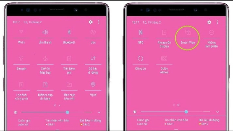 Mở Smart View trên điện thoại Android