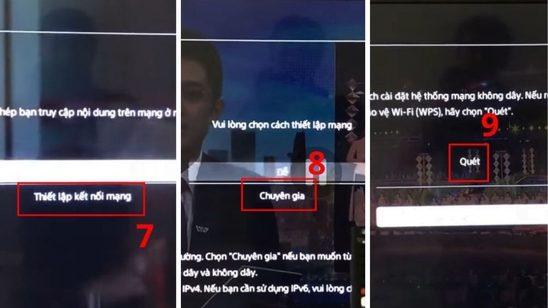 Chọn chế độ kết nối wifi