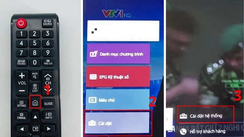 Mở cài đặt để thực hiện các bước
