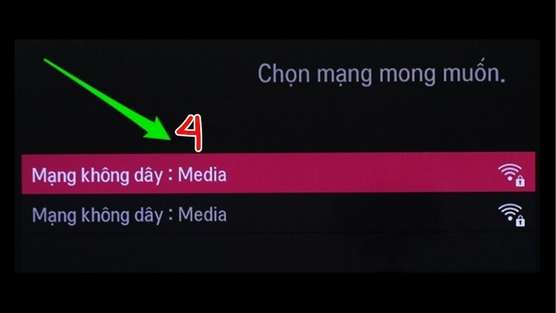 Chọn mạng thích hợp để kết nối