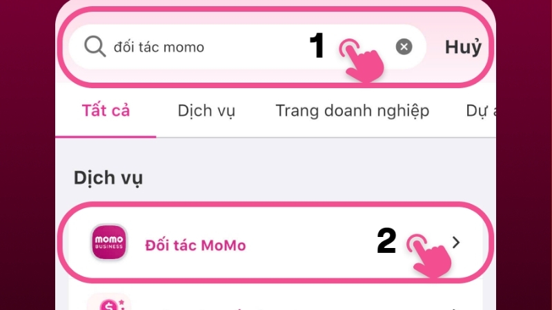 Đăng ký tài khoản Đối tác MoMo để kết nối loa MoMo