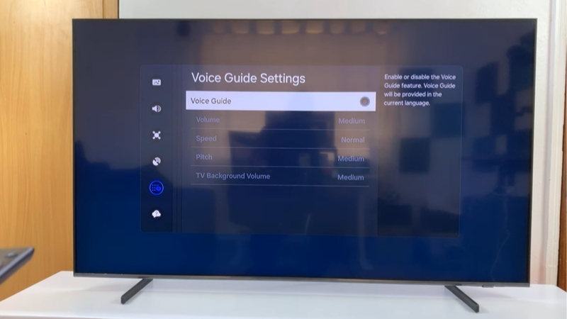 Tắt chế độ Voice Guide để hoàn thành