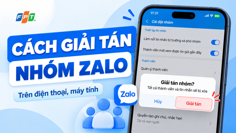 M&aacute;ch bạn c&aacute;ch giải t&aacute;n nh&oacute;m Zalo tr&ecirc;n điện thoại, m&aacute;y t&iacute;nh