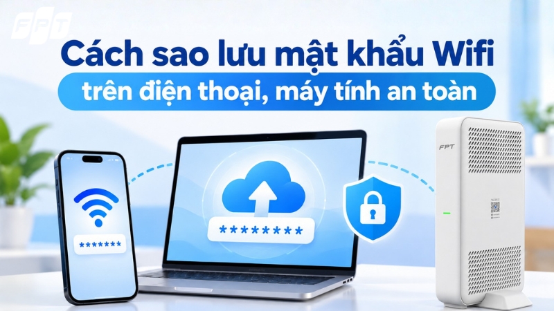 C&aacute;ch sao lưu mật khẩu Wifi tr&ecirc;n điện thoại, m&aacute;y t&iacute;nh an to&agrave;n