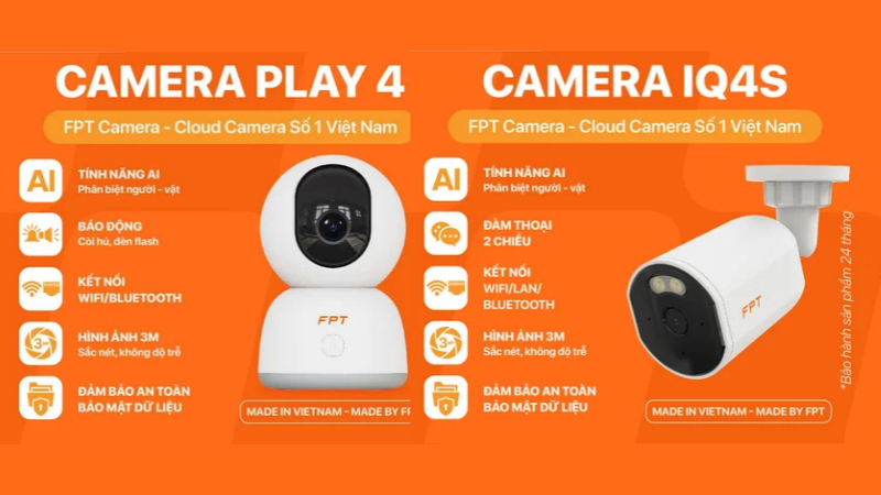 Một số tính năng đáng chú ý của Camera IQ4S và Play 4 FPT