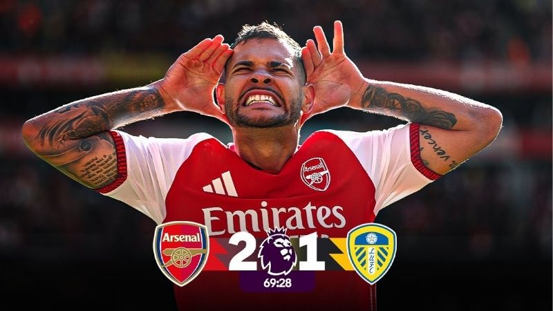 Arsenal tìm lại niềm vui chiến thắng sau màn ngược dòng 2-1 trước Leeds United