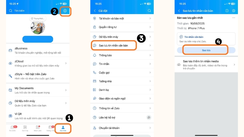 Các bước sao lưu tin nhắn Zalo giúp bạn không bị mất dữ liệu