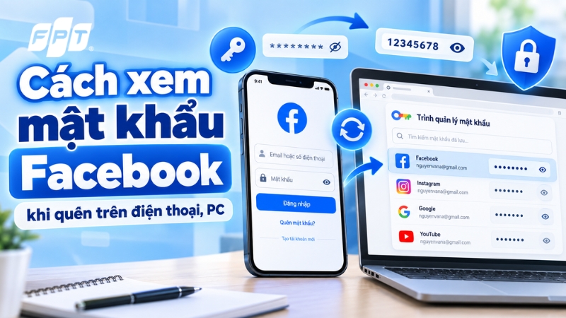 C&aacute;ch xem mật khẩu Facebook khi qu&ecirc;n tr&ecirc;n điện thoại, m&aacute;y t&iacute;nh