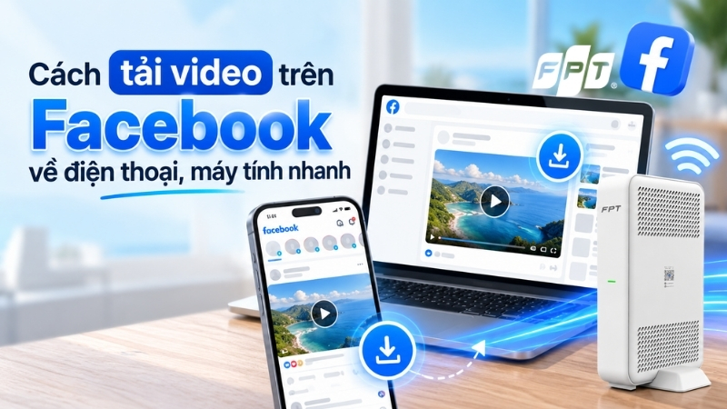 C&aacute;ch tải video tr&ecirc;n Facebook về điện thoại, m&aacute;y t&iacute;nh nhanh