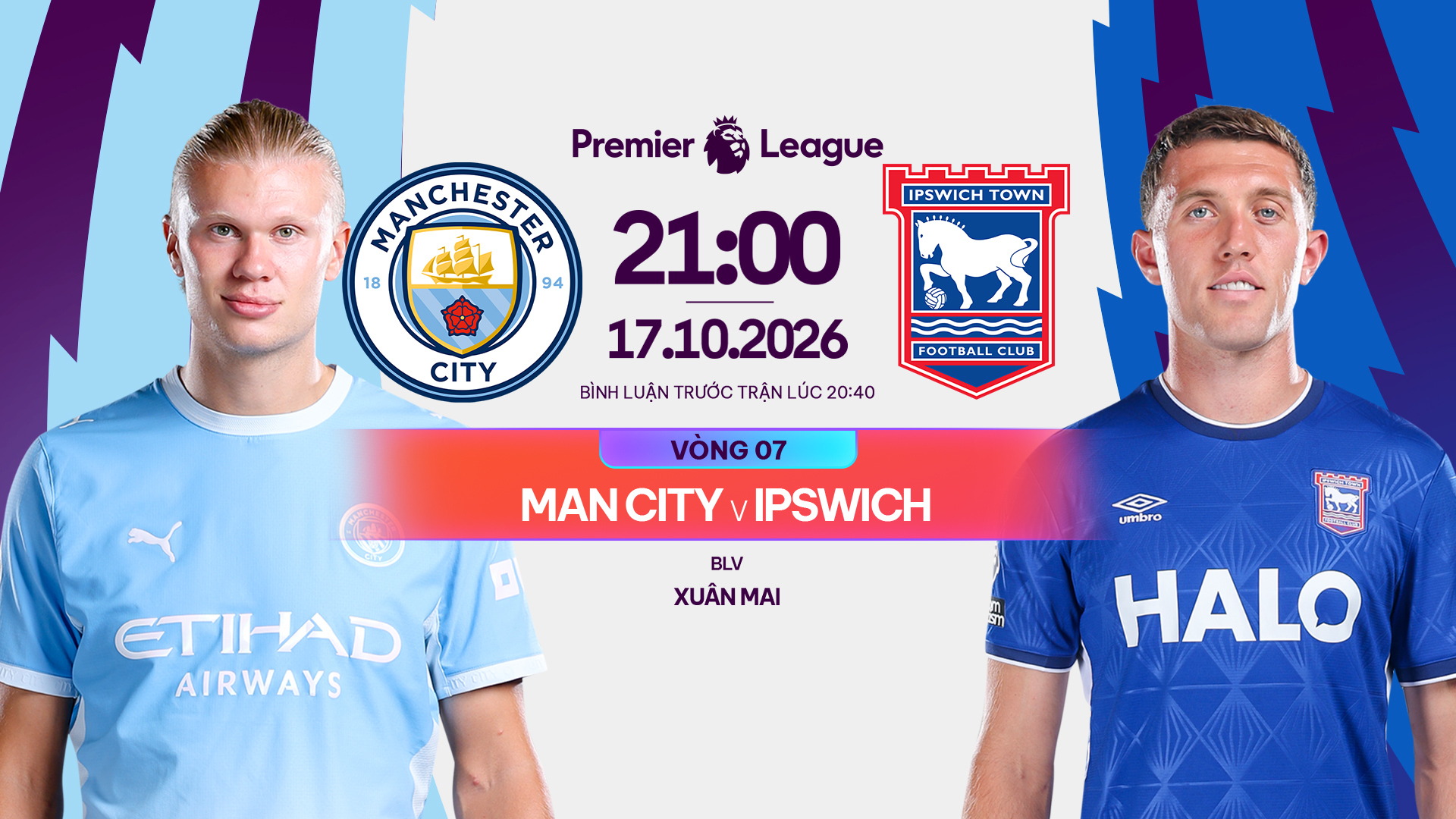 Link xem trực tiếp Manchester City vs Ipswich Town l&uacute;c 21h00 ng&agrave;y 17/10