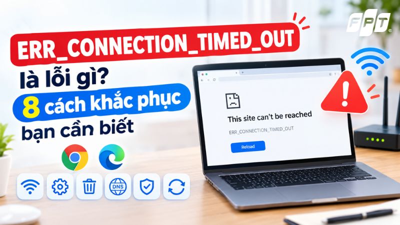ERR_CONNECTION_TIMED_OUT l&agrave; lỗi g&igrave;? 8 c&aacute;ch khắc phục