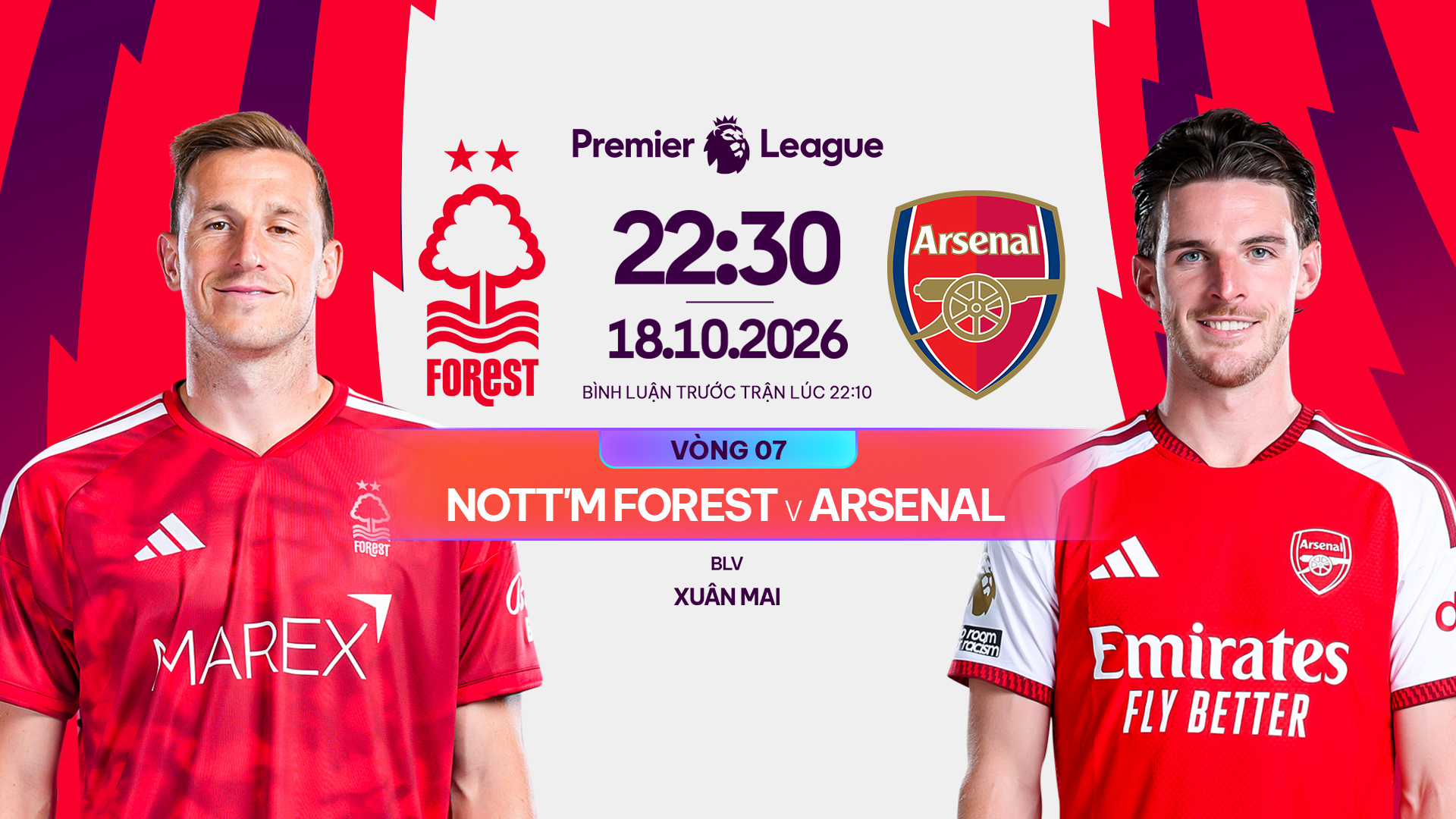 Link xem Nottingham Forest vs Arsenal l&uacute;c 22h30 ng&agrave;y 18/10