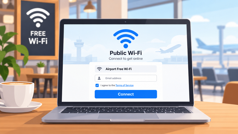 Hoàn tất xác thực Wi-Fi công cộng giúp thiết bị truy cập Internet theo quy trình của mạng