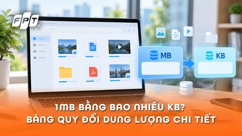 1MB bằng bao nhi&ecirc;u KB? Bảng quy đổi v&agrave; c&aacute;ch t&iacute;nh ch&iacute;nh x&aacute;c