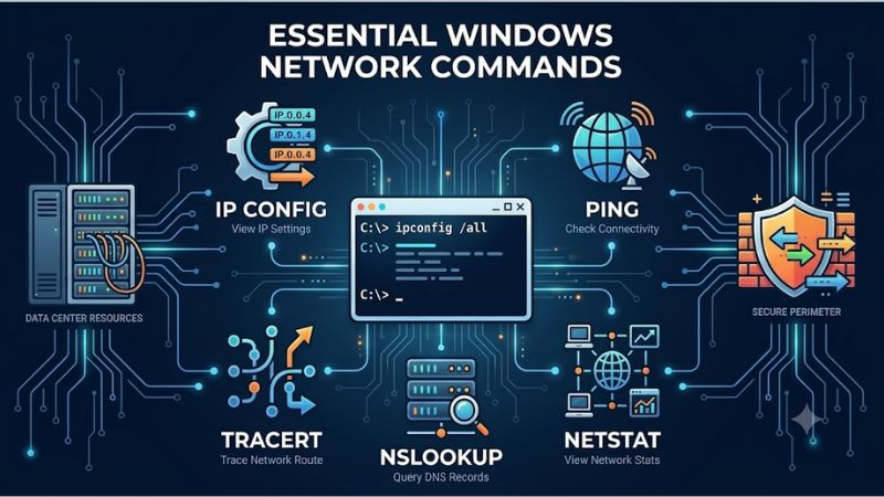 Xóa DNS và đặt lại TCP/IP