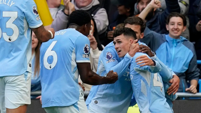 Man City thắng kịch tính Ipswich