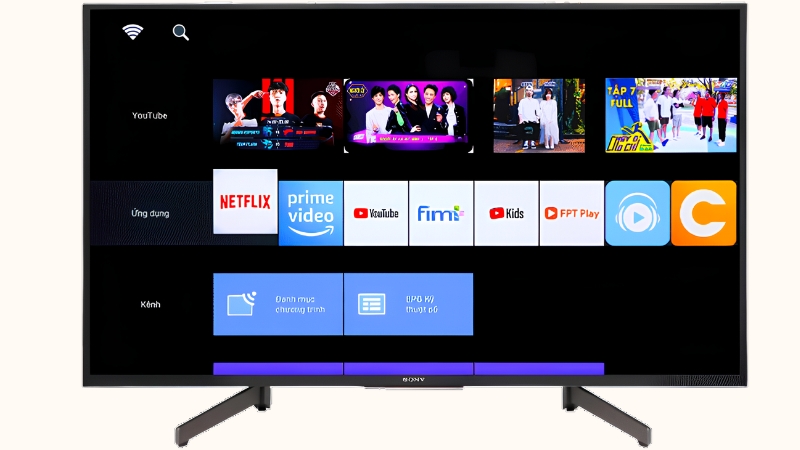 Các bước dò kênh trên tivi Sony