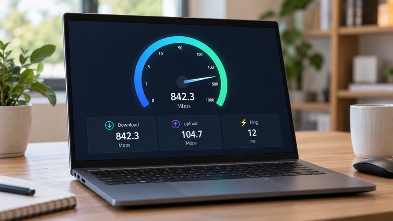 Speedtest giúp đánh giá tốc độ tải xuống, tải lên và độ trễ của kết nối Internet
